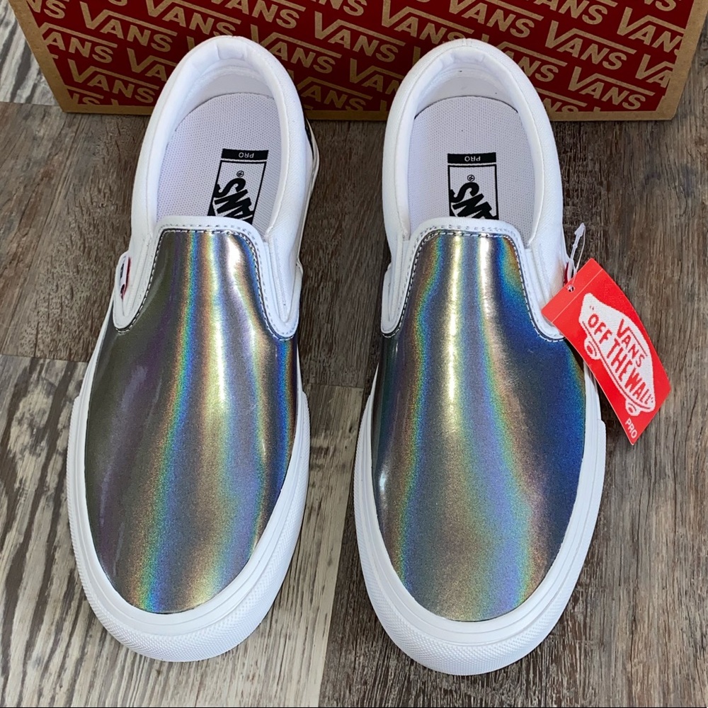 Vans iridescent slip on shoes sneakers - Picture 2 of 5
